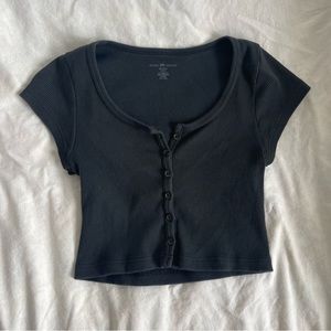 brandy melville black zelly top